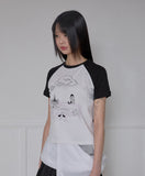 Continent of Mu Waffle Raglan T-Shirt
