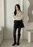 Lalad Plain Turtleneck Knit
