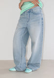CLOUD WASHED WIDE DENIM