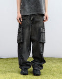 PINCH WIND CARGO DENIM PANTS