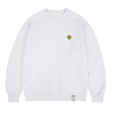 Yellow Odd Flower Embroidered Sweatshirt