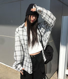 Woods Check Overfit Long Sleeve Shirt