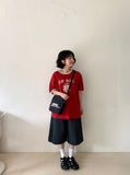 Melmio Stripe Denim Bermuda Pants