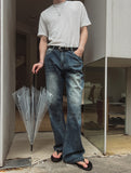 Ser vintage washed flare denim pants