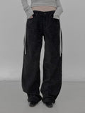 Velvet Denim Wide Pants