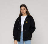 Small Drawing Smile Hood Zip-up
