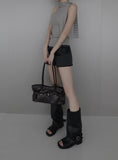 Bet Crack Leather Belt Shoulder Bag