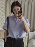 With overfit half shirt