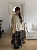Megan Ribbon Overfit Round Knit