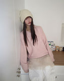 Noez V-Neck Lambs Wool Loose Fit Knit