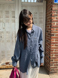 [unisex] Tail Overfit Pocket Check Shirt