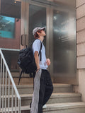 Mud Nylon Wide Track Pants