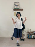 Suit Stripe Banding Skirt