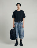 Boy Crop U-Neck Short Sleeve T-Shirt