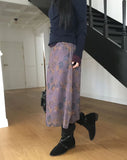 Jubel Flower Chiffon Midi Skirt