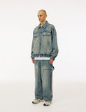 Double Knee Carpenter Washing Denim Pants