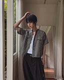 Nowell Check Tweed Short Sleeve Shirt
