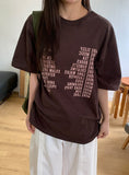[unisex] Mut Lettering Over Short Sleeve Tee