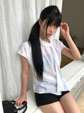 Kenbi Scarf Short Sleeve Blouse