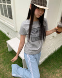 Kitten Nylon Track Banding Wide Long Pants