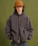 Antique Dyeing Corduroy Hood Jacket