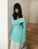 Humma Deep V-Neck Long Sleeve T-Shirt