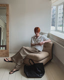 Marlon Two-Tuck Curved Slacks