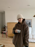 Runid quilted wool hood coat - Wool 50
