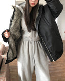 OUNCE Fur Shearling Down Jumper