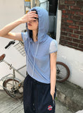 MESH HOOD HALF T