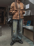 Tinta brush damage balloon denim pants