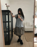Shutin Big Dot Off-Shoulder Short Sleeve T-Shirt