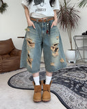 Nez Damage Bermuda Denim Pants