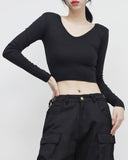 [NONCODE] Cora Pad V-neck T-shirt