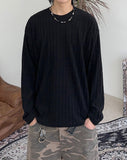 Det Ribbed Knit Long Sleeve Tee