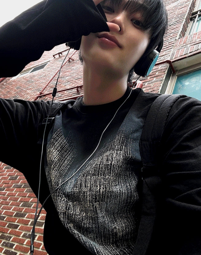 [COSYHARU公式]Hand Spray Brush Long Sleeve T-shirt COSYHARU】Hand Spray Brush Long Sleeve T-shirt (COSYHARU/T