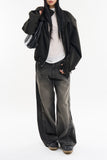 Mei shoulder padded blouson jacket