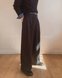 Osel Two-Tuck Wide Slacks