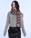 Stripe Knit Muffler