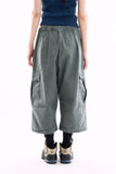 Positano wrinkle cargo capri pants