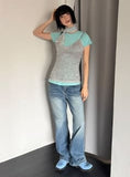 CAT WASHED BOOTCUT DENIM