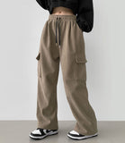 Corduroy Balloon Fit Wide Banding Training Pants