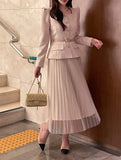 Roche Square Peplum Tweed Jacket