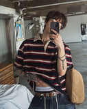 Kiyoshi Stripe Rugby Short Sleeve T-Shirt