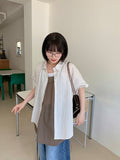 Cubibi Roll-up Stripe Over Shirt