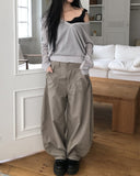 Kanbi V-neck Long Sleeve Knit