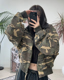 Ruffle bio work jacket