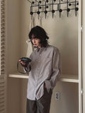 Crease Suede Overfit Shirt