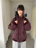 Silmki Button High Neck Over Jumper