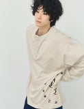 VINTAGE OF STAR Henley Neck Long Sleeve T-Shirt